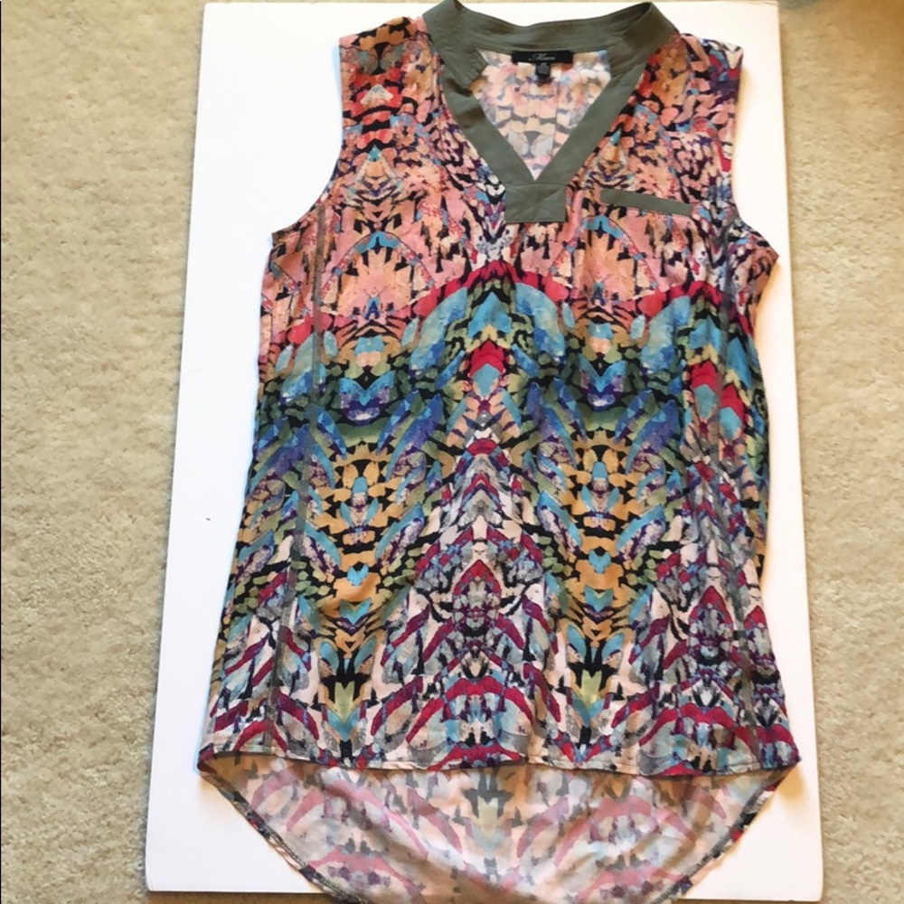 Mavi taupe and multicolor blouse